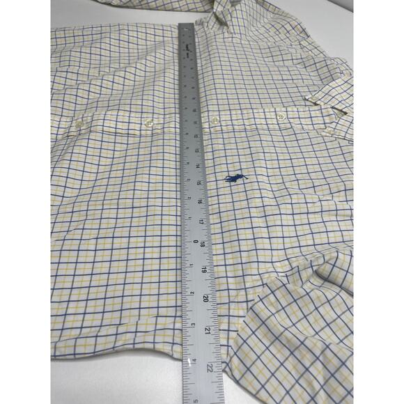 Ralph Lauren Men's Button Down Up Plaid Long Sleeve Polo 14.5 32 33 Office Pony - Picture 9 of 14